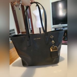 Marc Jacobs Black Saffiano Leather Tote